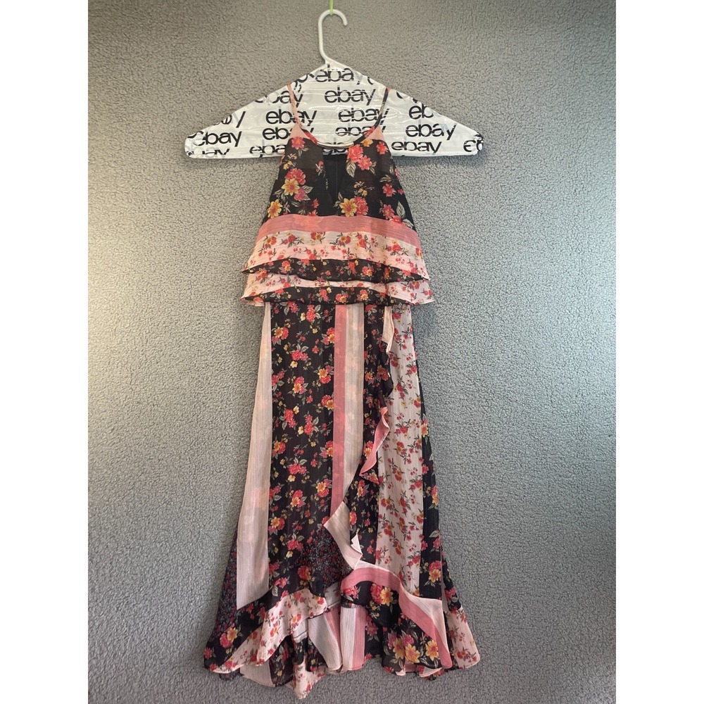 kensie brown flower dress size‎ 8